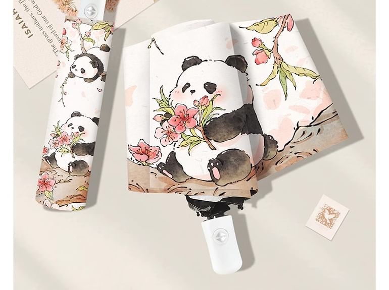 Fenmo - Panda Handmatige/Automatische Compacte Paraplu (Diverse Uitvoeringen)