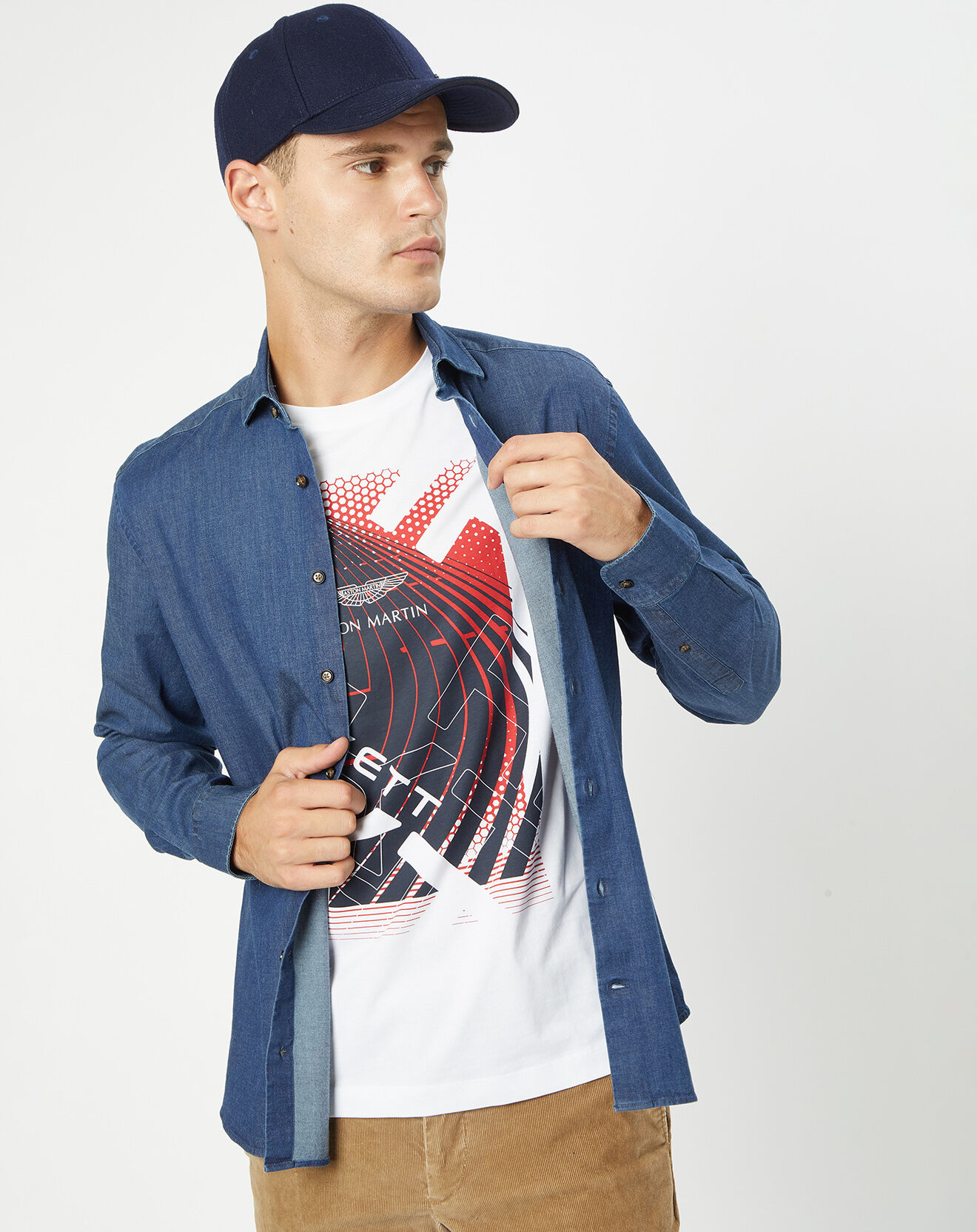 Hackett London Casquette en Laine mélangée Feutre bleu marine