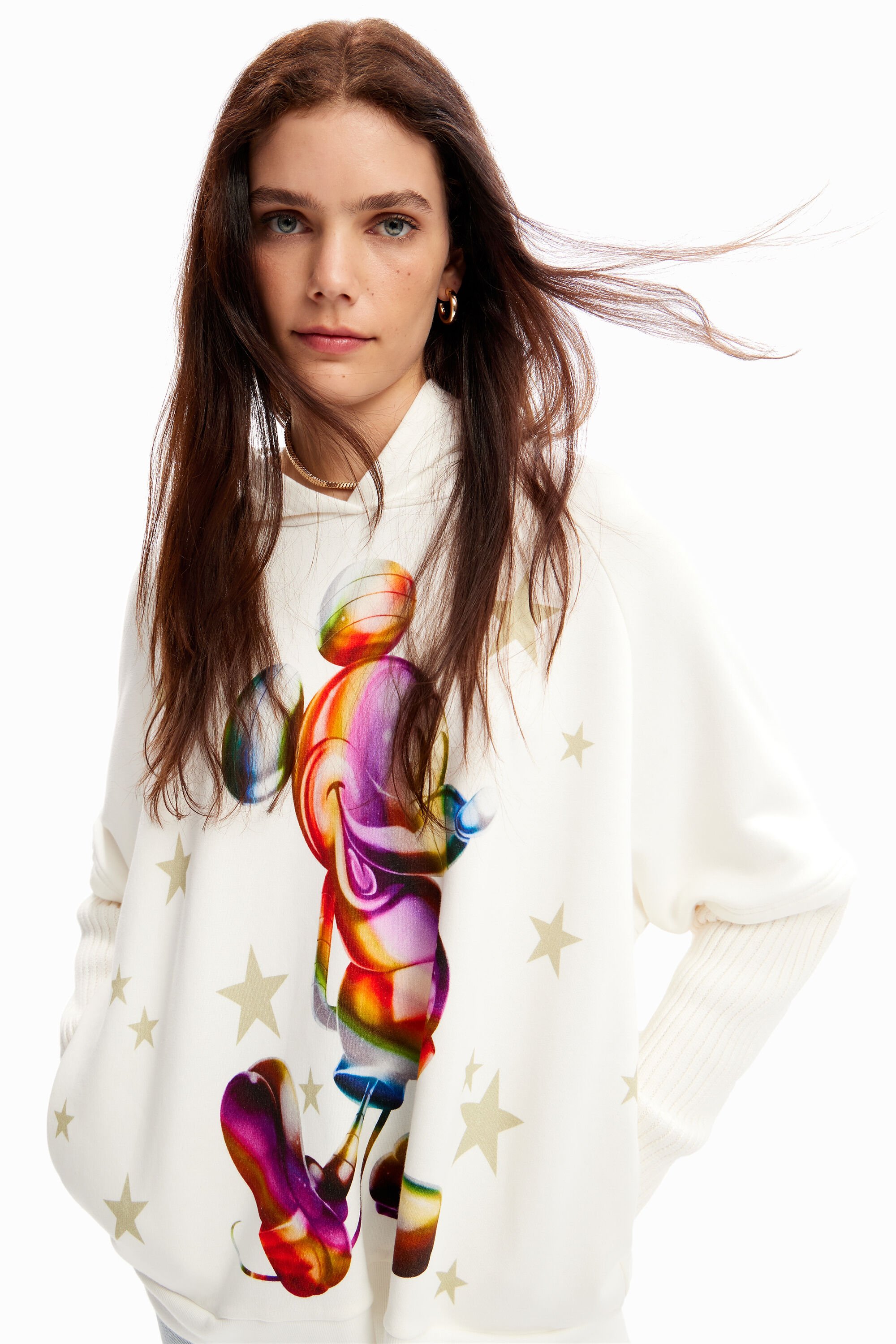 Sweat-shirt oversize Mickey Mouse