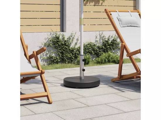 Socle de parasol Granite 28,5 kg Rond Noir