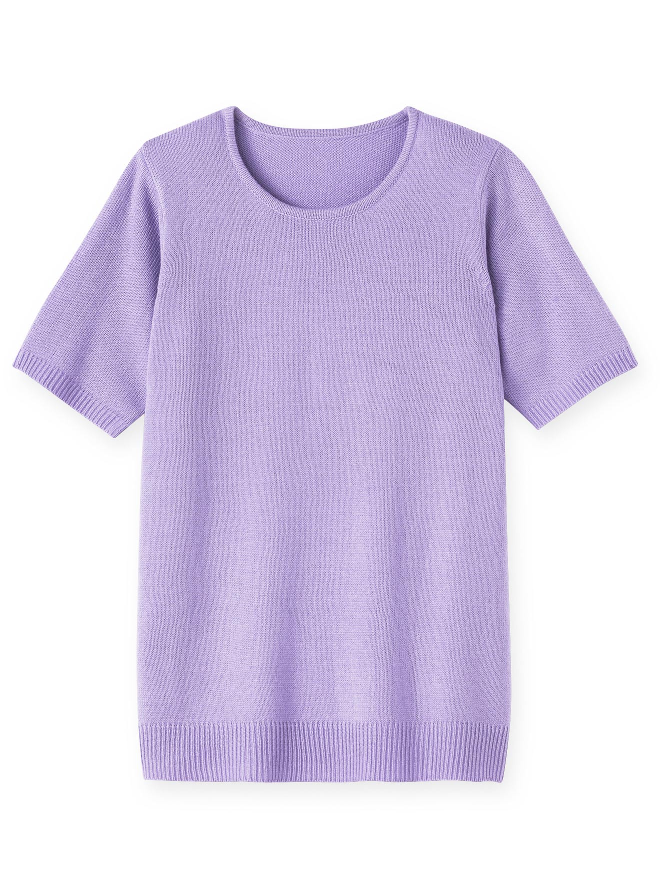 Pull manches courtes encolure ronde