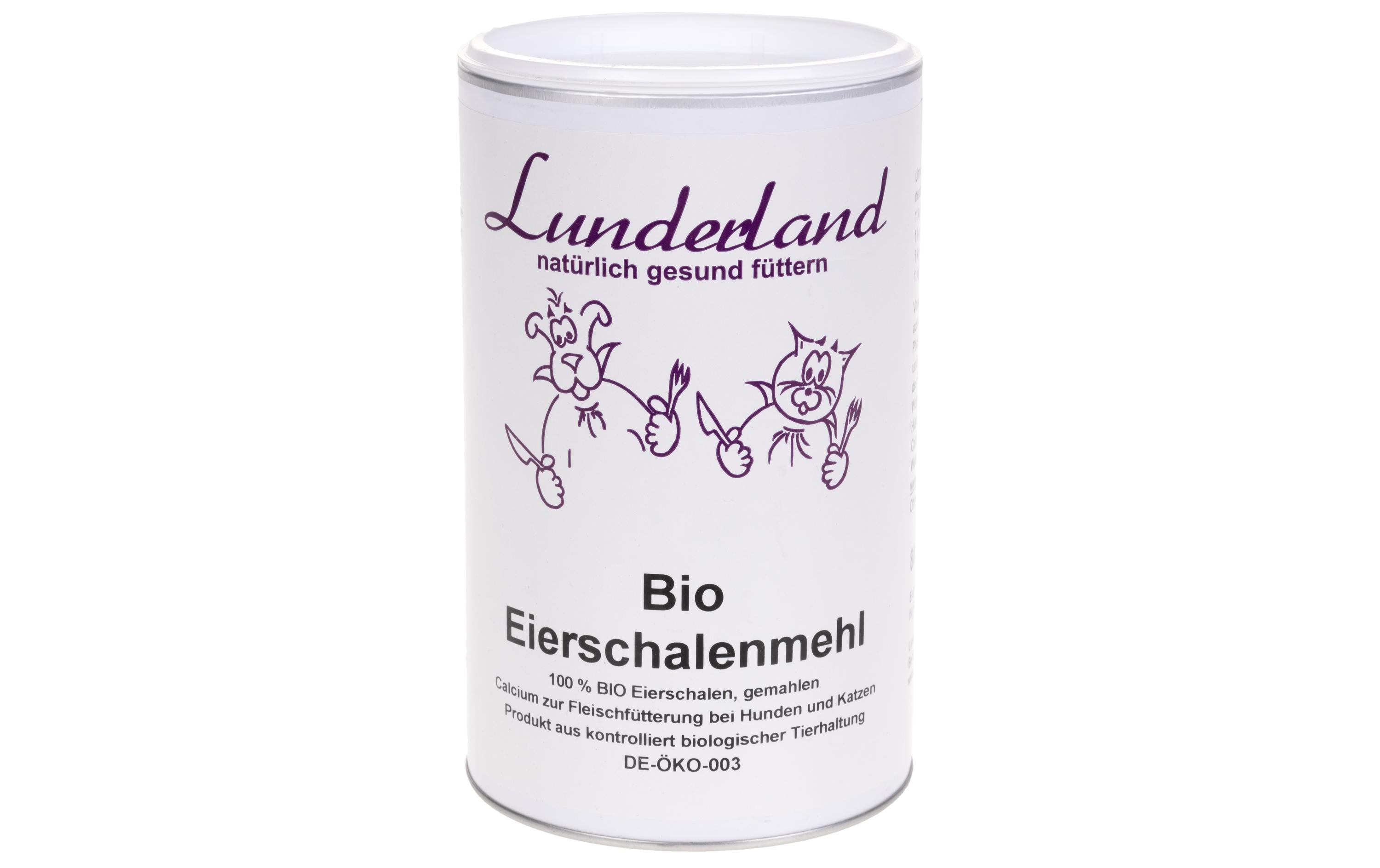 Hunde-Nahrungsergänzung Bio-Eierschalenmehl, 800 gErgänzungsfuttermittel für Hunde und Katzen