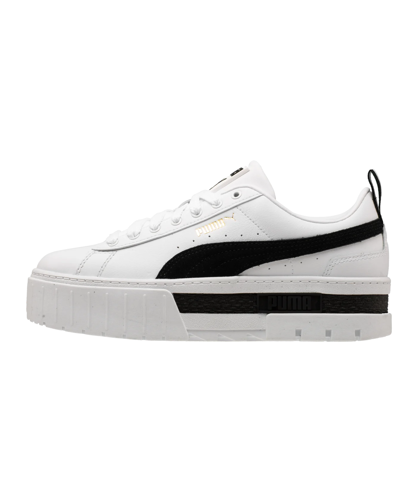 PUMA Mayze Leather Damen Weiss Schwarz F01