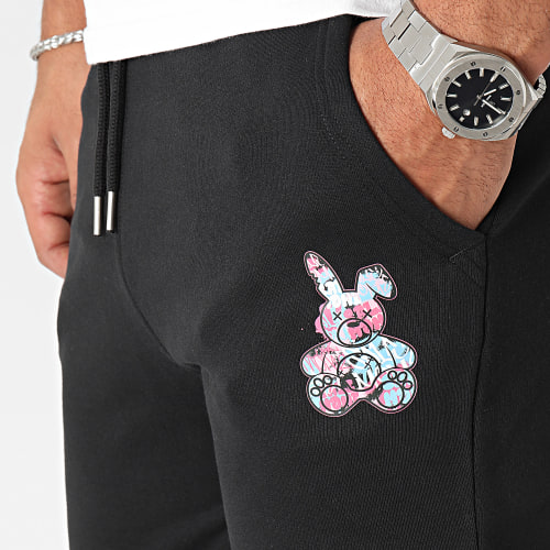 Pantalon Jogging Lapin Graffiti Noir