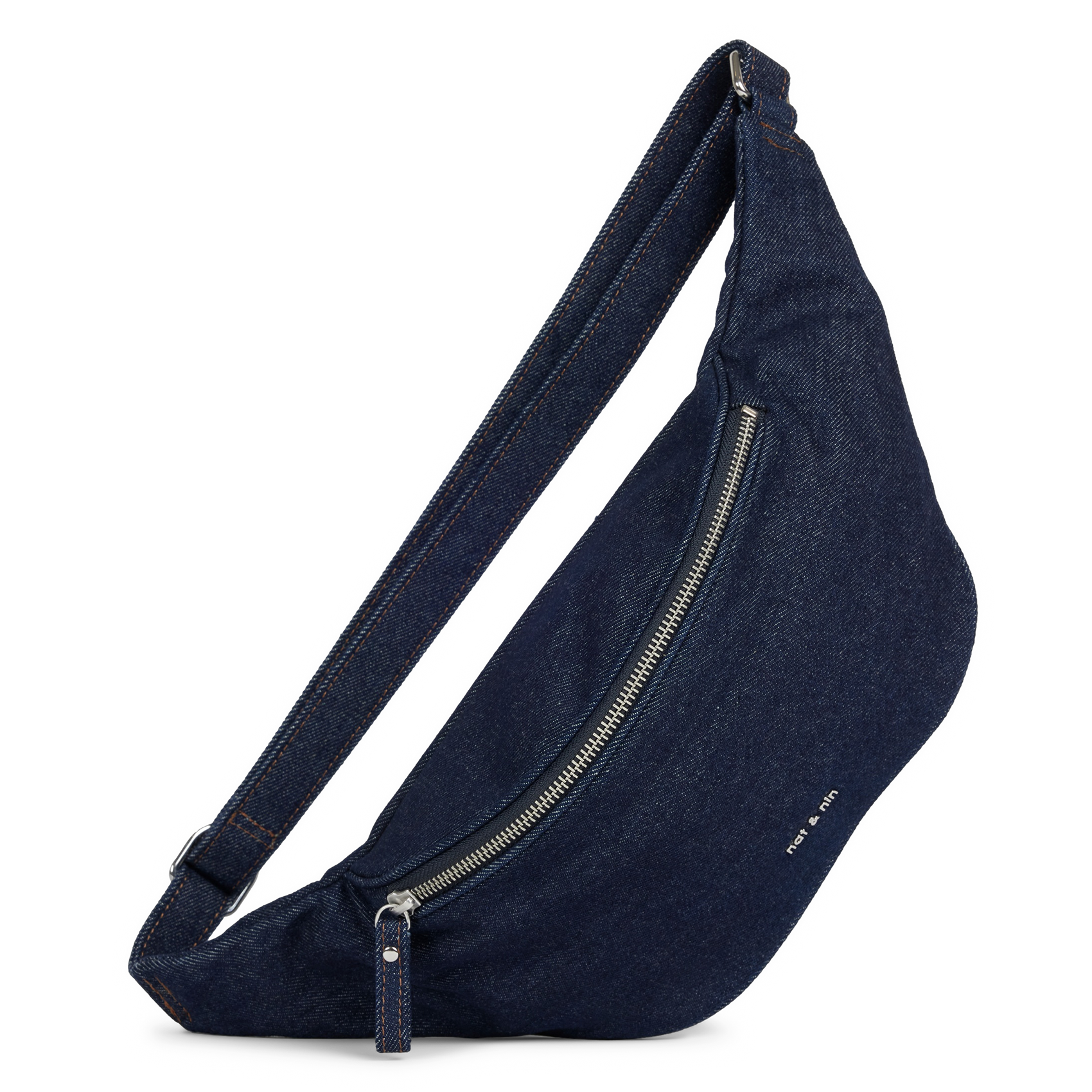 TRACY - Sac banane en denim de coton | Bleu
