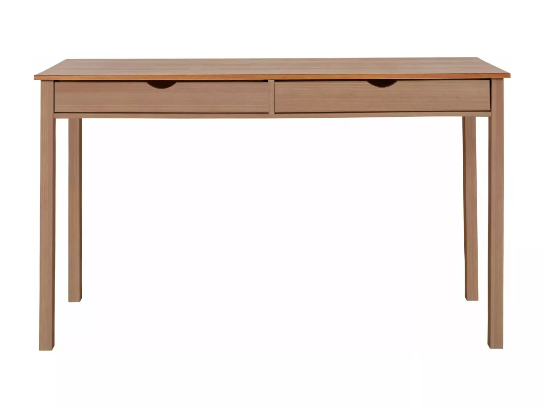 Gava | Bureau avec 2 tiroirs en pin nature