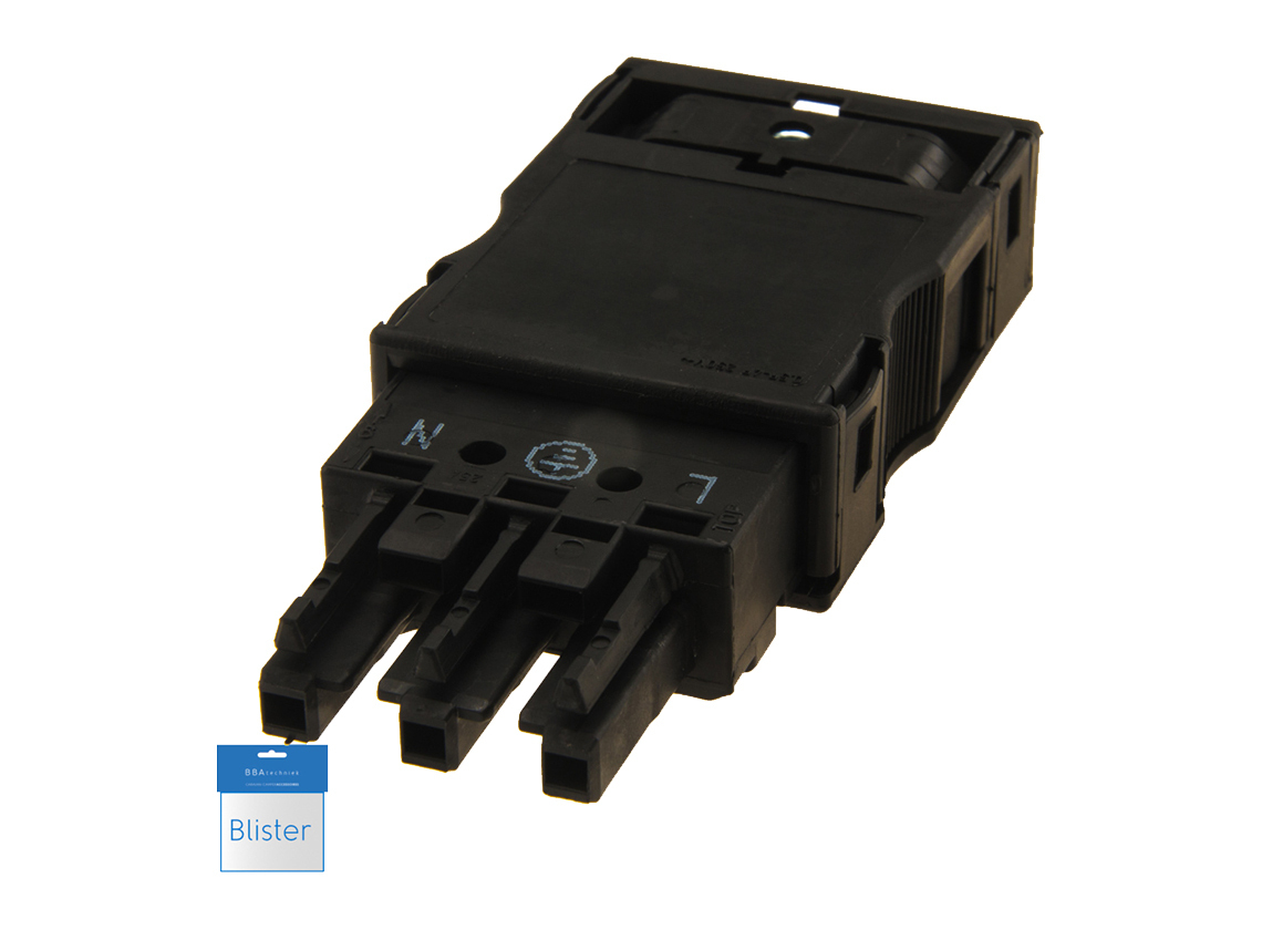 BBA WAGO Winsta Midi connector female - black