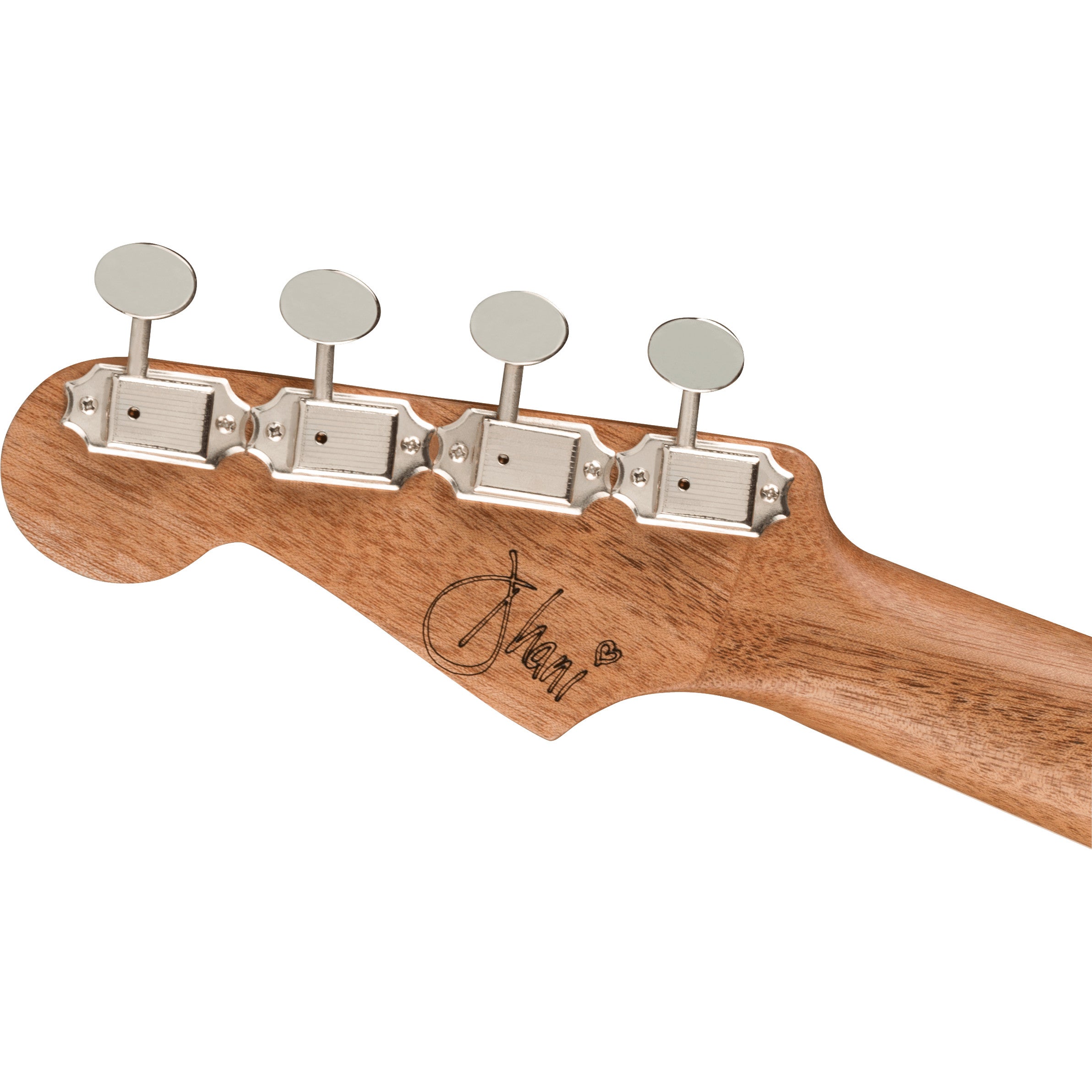 Fender Dhani Harrison Ukulele Sapphire Blue WN elektrisch-akoestische tenor ukelele