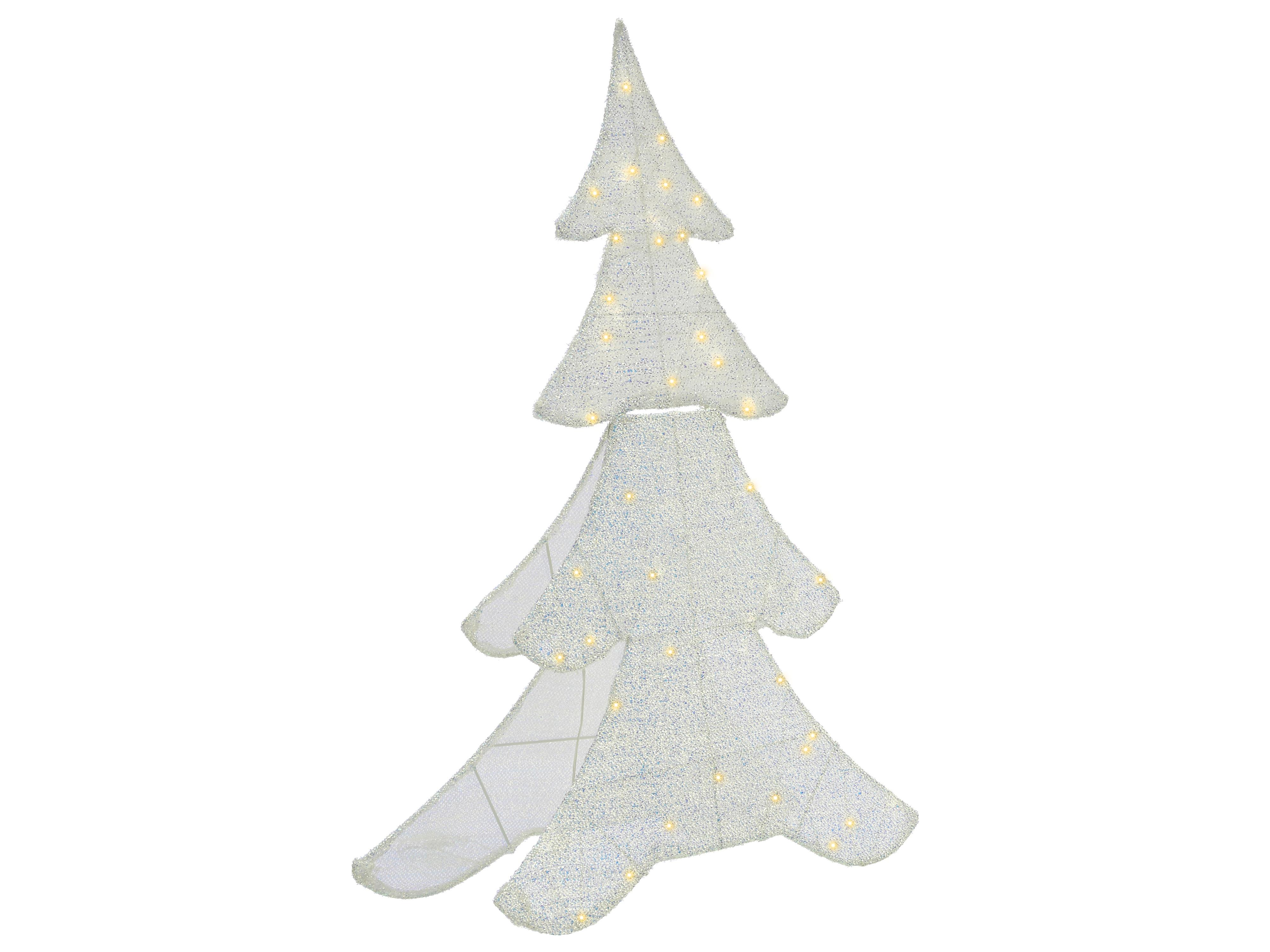 Buitendecoratie LED EDASJON Kerstboom 95 cm Wit