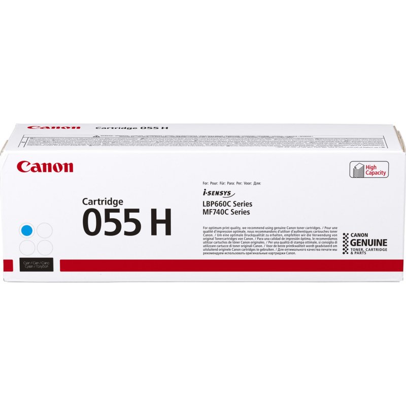 Toner Canon 055H couleurs séparées pour imprimante laser