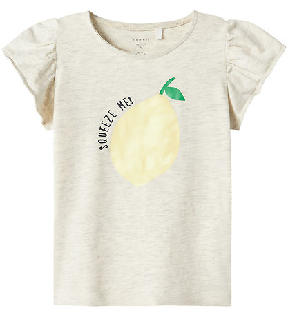 Name It T-Shirt - NmfFollyglitter - Peyote Melange