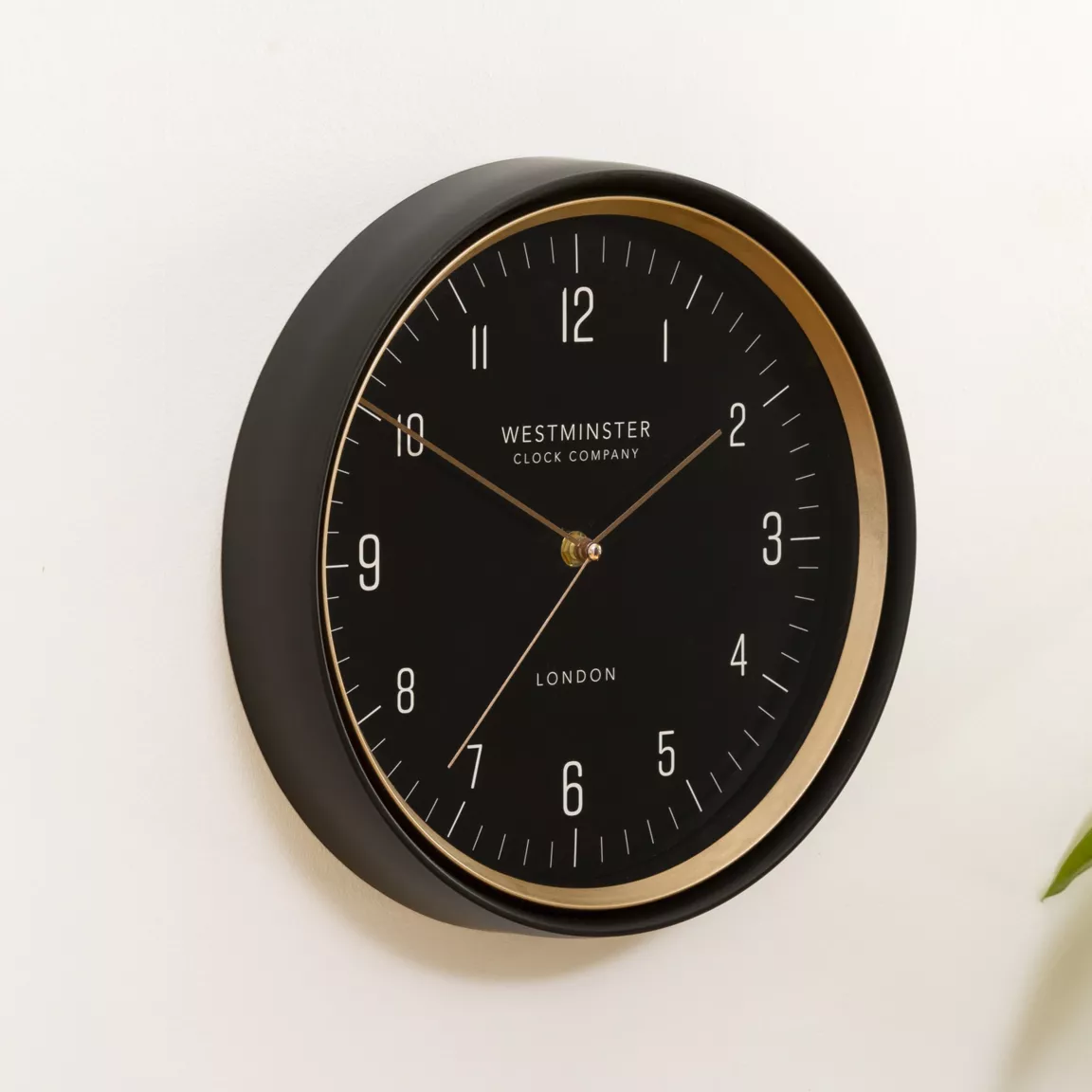 Horloge murale en métal (D29 cm) Sven Noir
