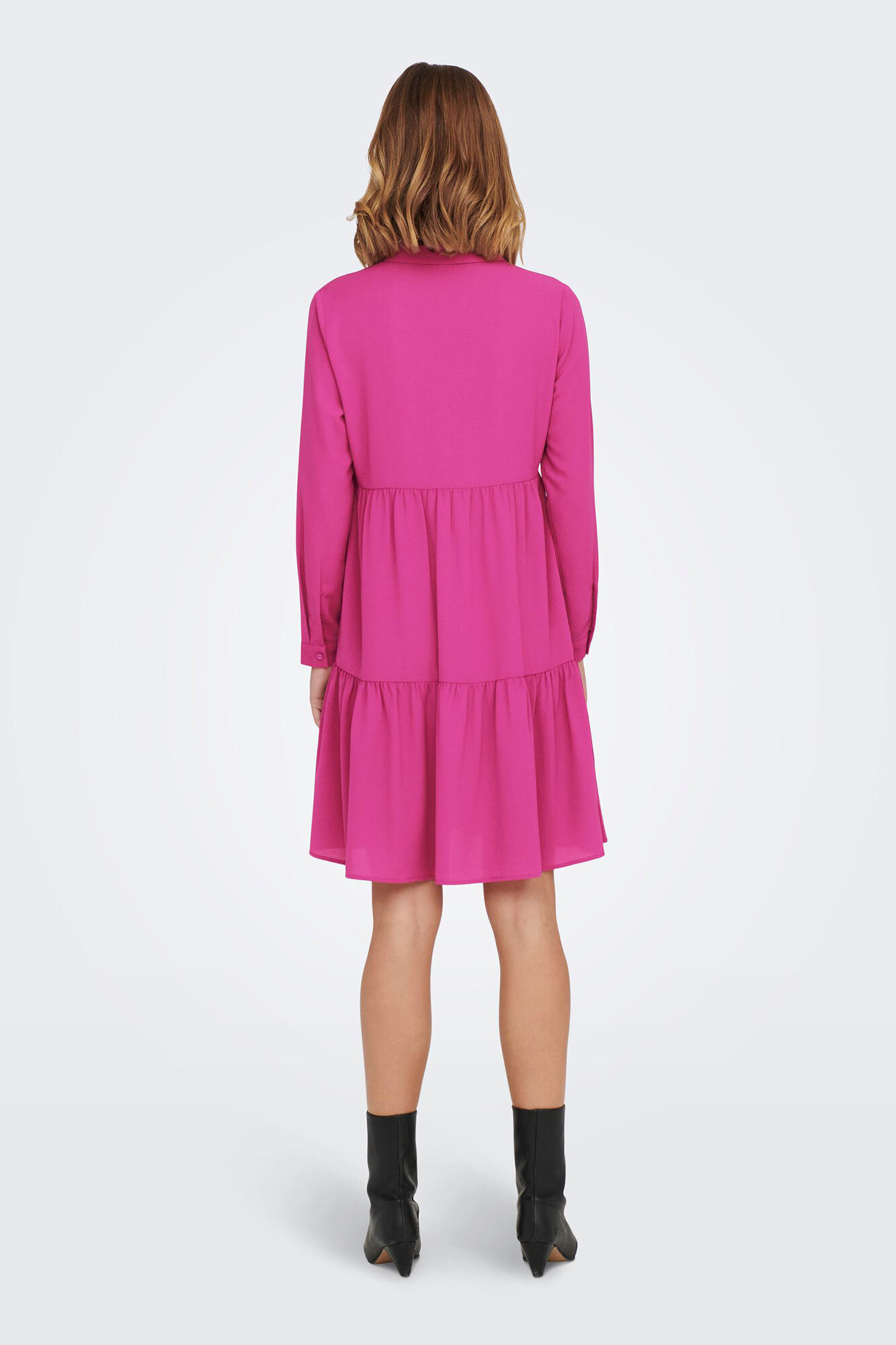 vestido camisa midi