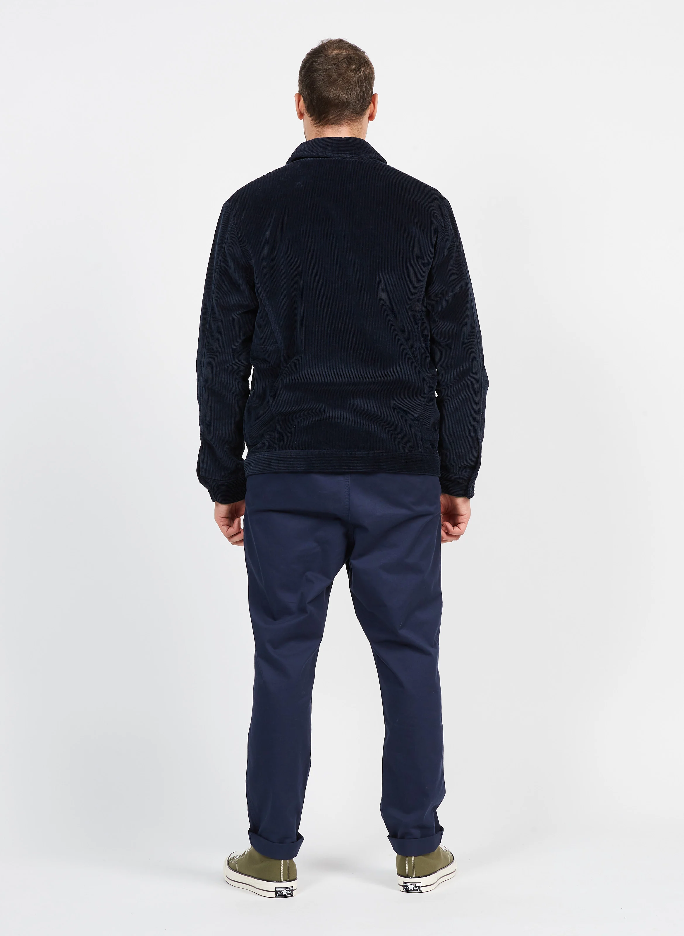 RO - Pull col rond regular-fit en coton bio | Bleu