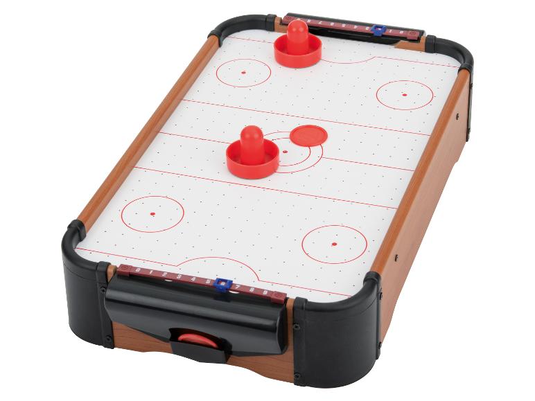Mini tafelvoetbal, airhockey of biljart