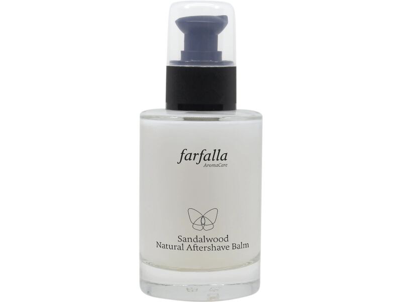 Farfalla After Shave Natural Balm Sandalwood 100 ml Besänftigender Balsam, feuchtigkeitsspendender Bio-Aloe vera