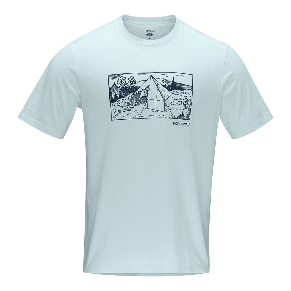 Norrona/29 COTTON 1950S SCOUT TENT - Tee-shirt Homme tourmaline