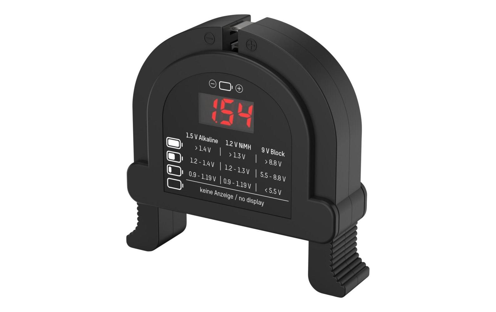 Batterietester im TaschenformatIm handlichen Taschenformat für unterwegs