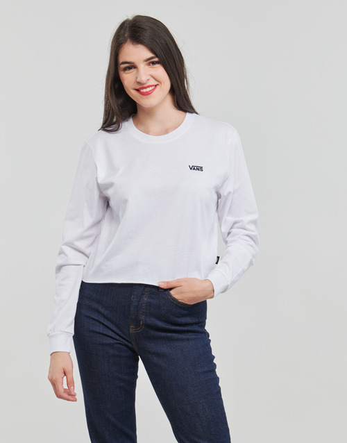 Vans - JUNIOR V LS CROP - WHITE
