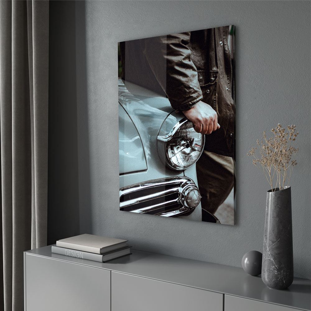 Walljar acrylglas schilderij - Classic Car Acrylglas schilderij - 70 x 100 cm