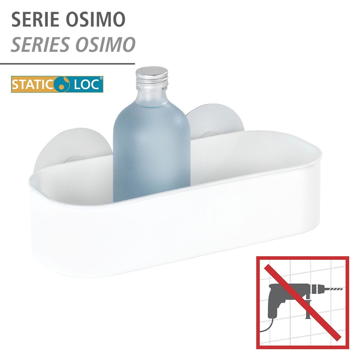 Wenko Static-Loc Wandablage OSIMO 2er-Set