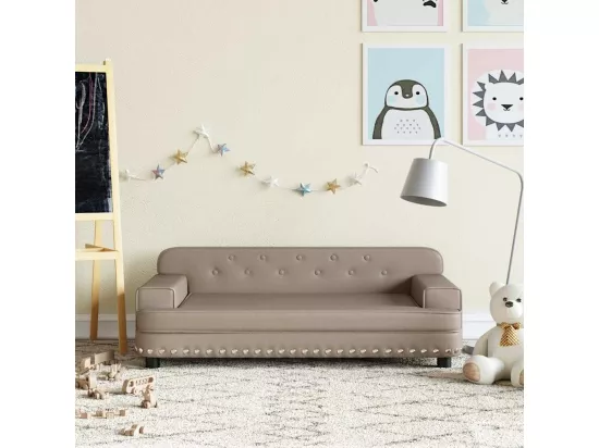 Canapé pour enfants cappuccino 90x53x30 cm similicuir