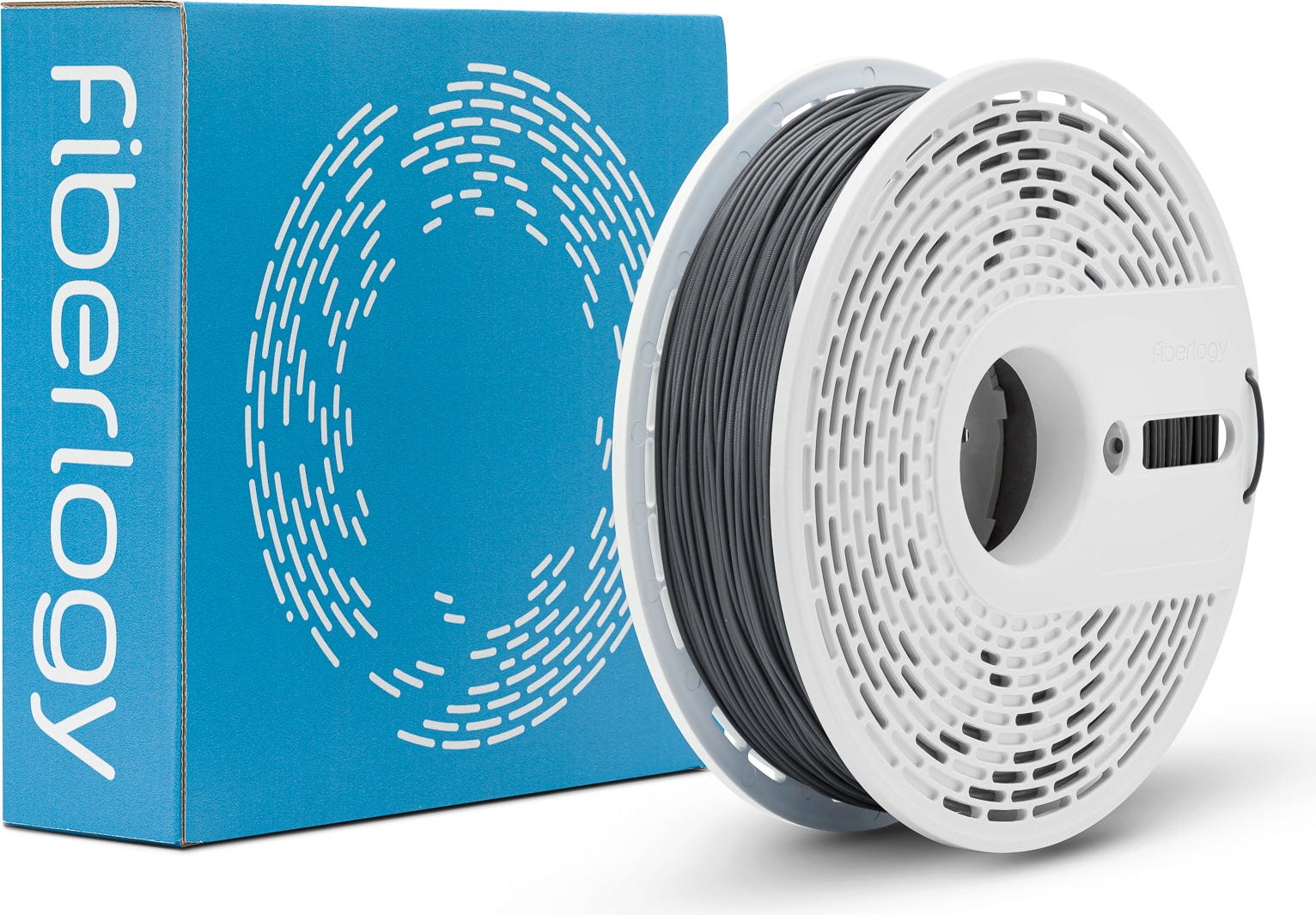 Fiberlogy  FiberFlex 40D Graphite, 1,75 mm / 850 g    Flexibles Filament mit einer Shore Härte von D40 in Graphit