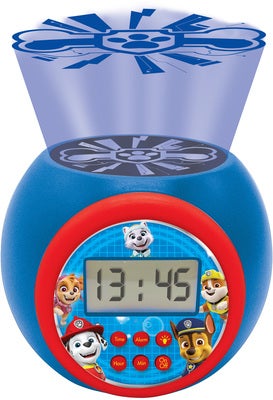 Paw Patrol Projector Alarm Clock Vekkeklokke