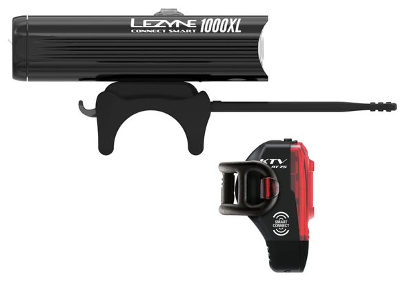 Paire d'Éclairages Lezyne Connect Smart Pair Noir