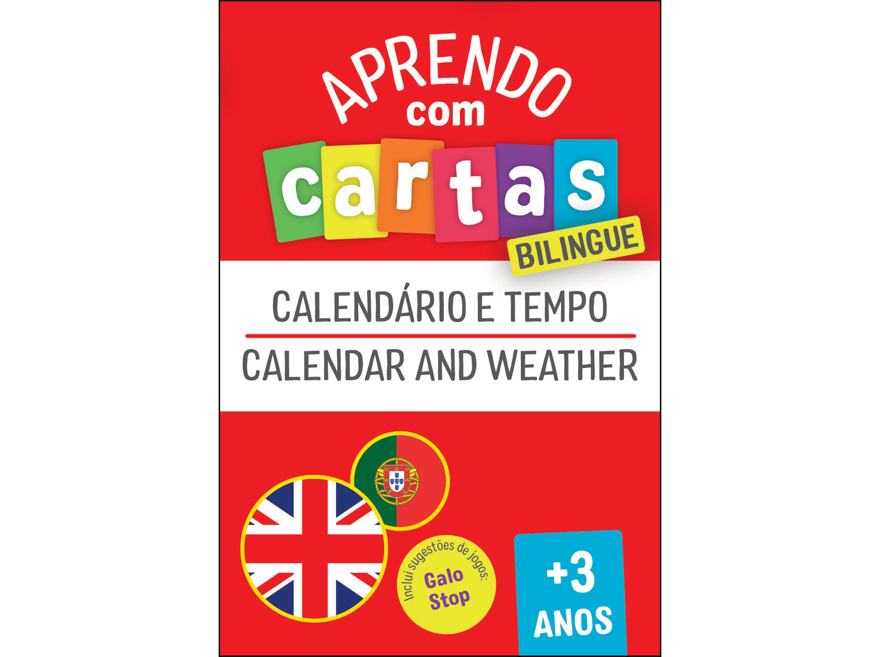 LIVRO APRENDO COM CARTAS: BILINGUE CALENDÁRIO E TEMPO