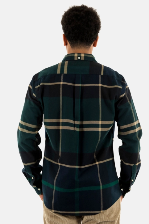 Chemise barbour iceloch tailored shirt tn23 green loch