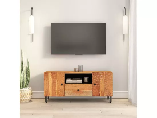 Meuble TV 105x33x46 cm Bois d'acacia massif