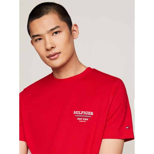 Tommy Hilfiger Global Stripe T-shirt, Primary Red, L