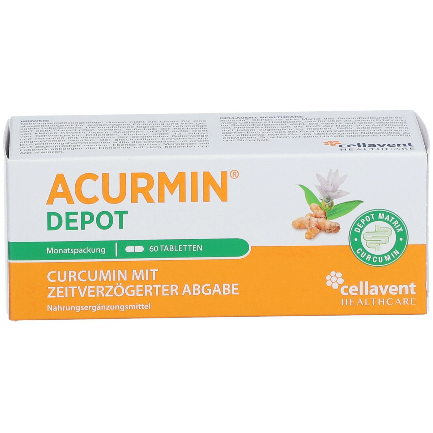 ACURMIN® DEPOT Curcumin mit zeitverzögerzter Abgabe-Acurmin DEPOT