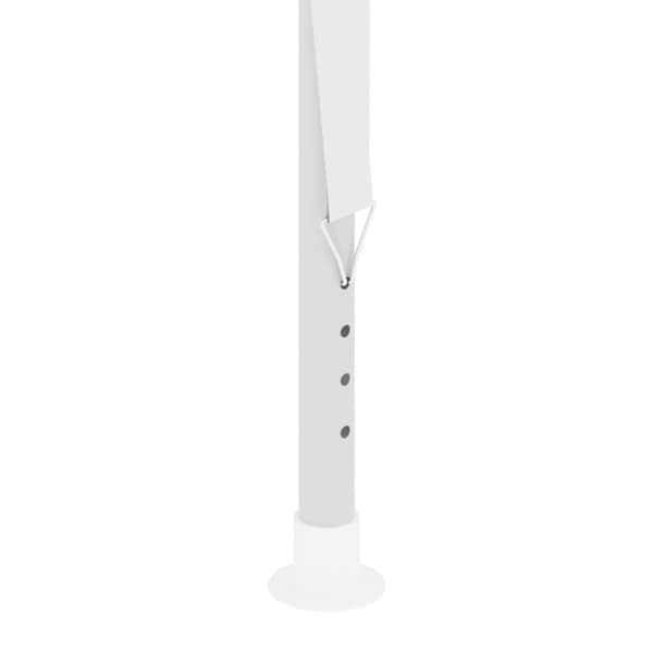 vidaXL Profesjonelt festtelt med sidevegger 4x9 m hvit 90 g/m²
