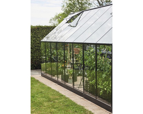Kas Halls Qube 816, 3 mm veiligheidsglas, 261 x 508 cm, zwart