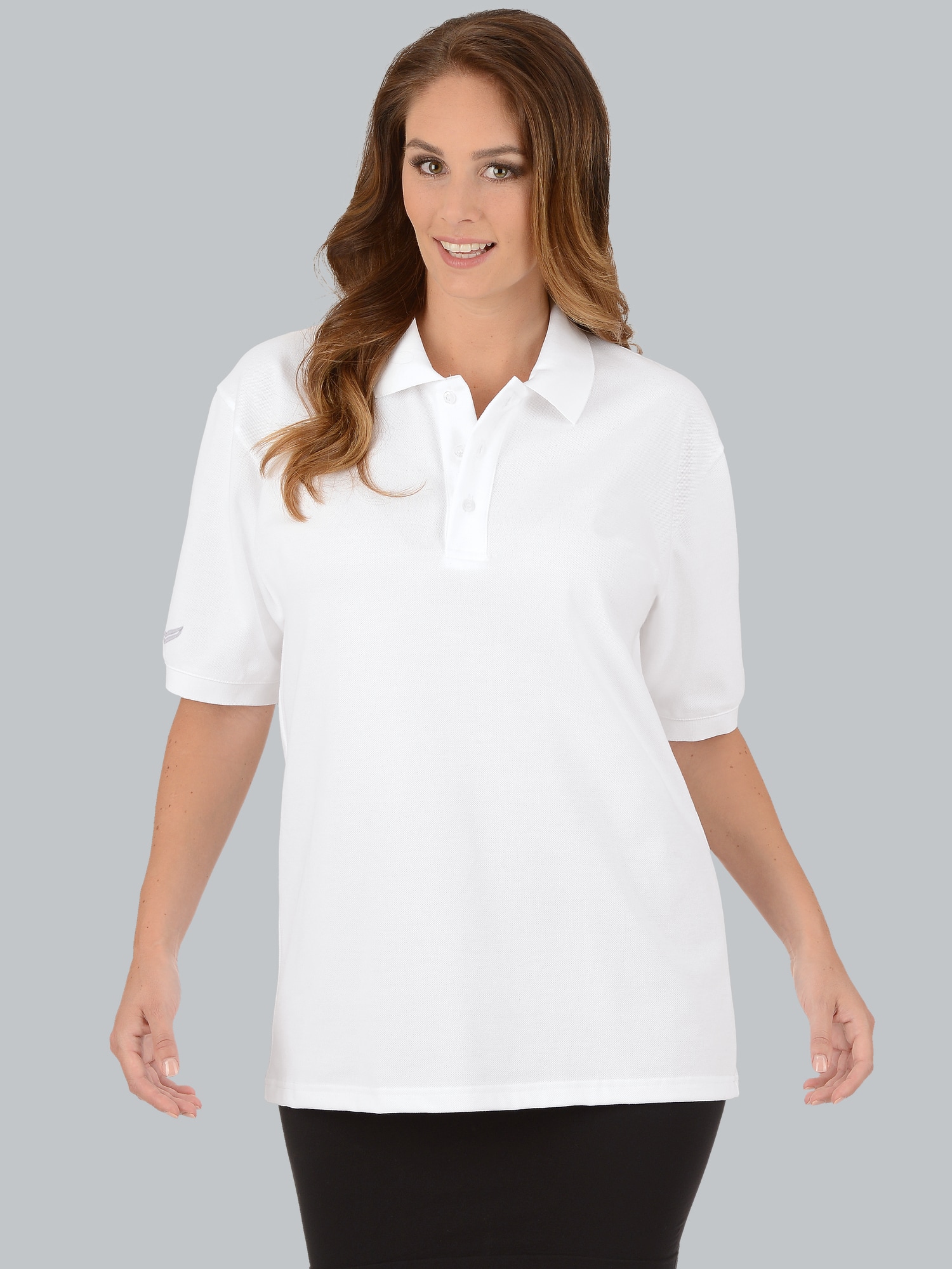 Poloshirt für Industriewäsche Weiss
