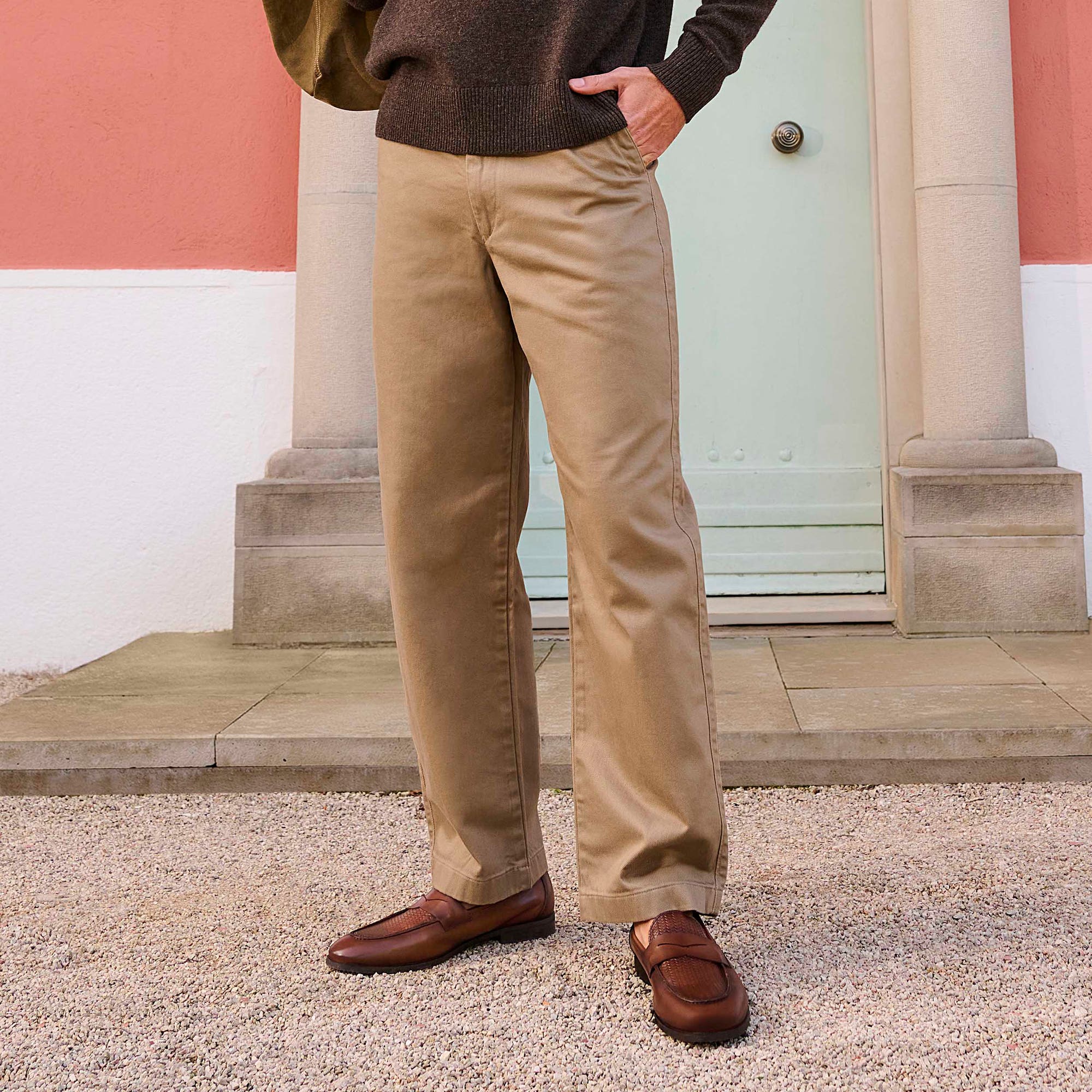 Mocassins Homme en cuir cognac