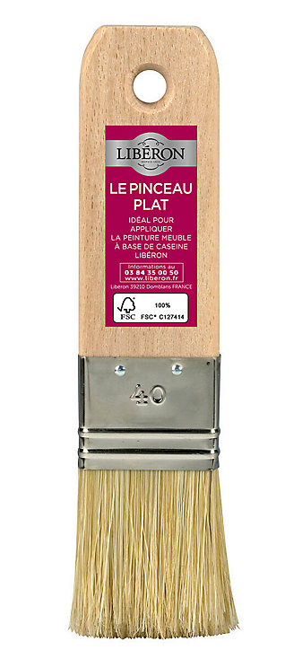 Pinceau plat Libéron spéciale peinture à l'ancienne l.40 mm