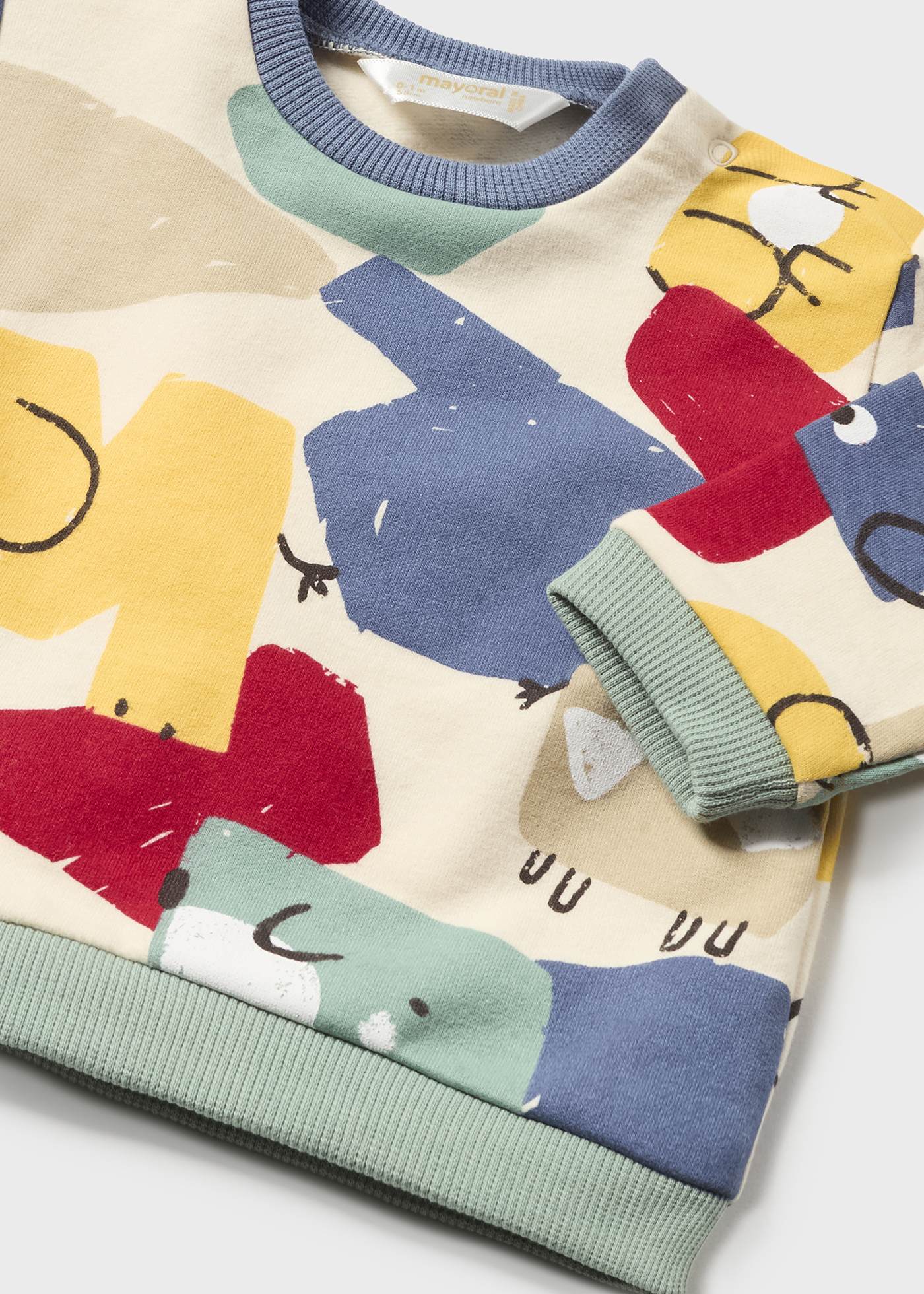 Conjunto de moletom de duas peças Better Cotton para recém-nascidos.
