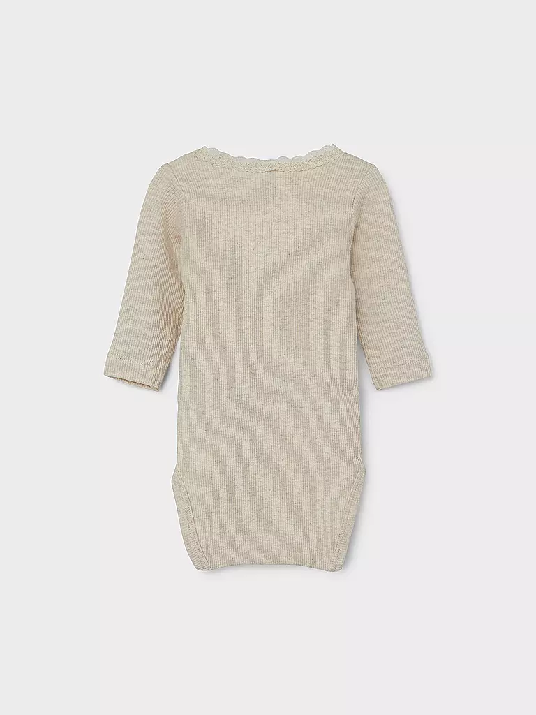 NAME IT Baby Body Langarm beige