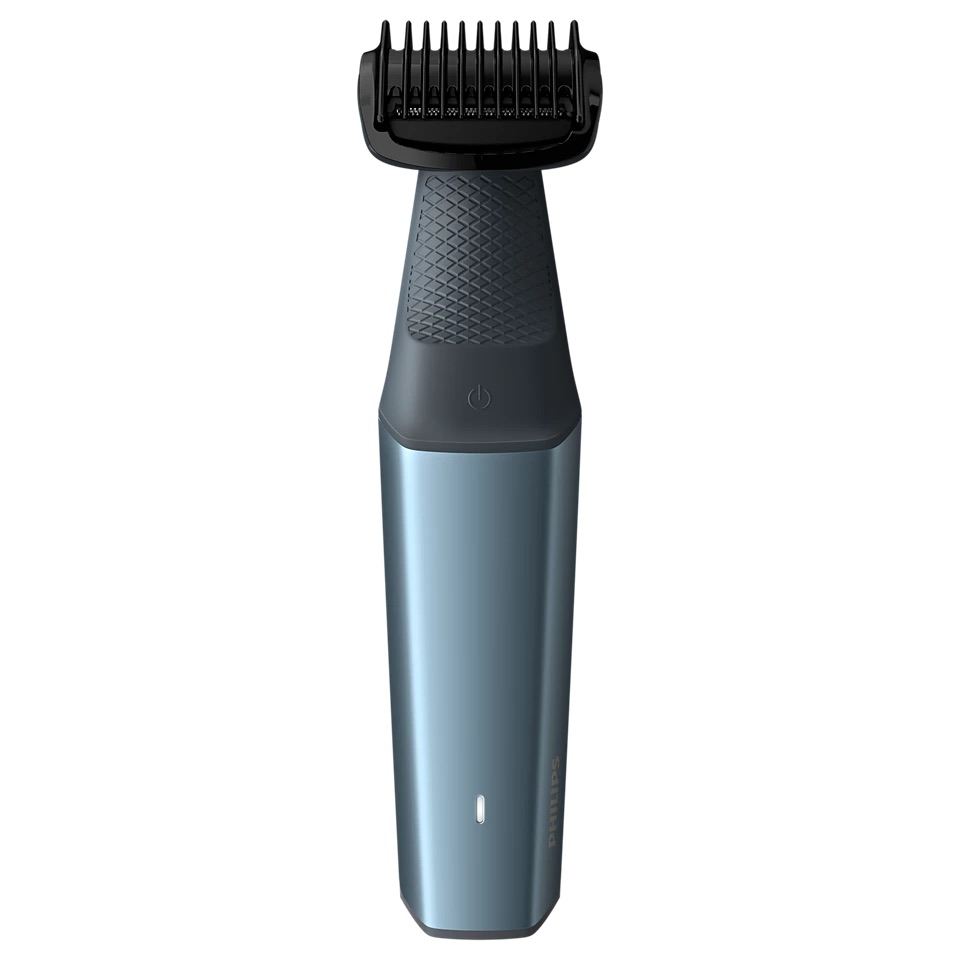 Series 3000 Bodygroom Elektrischer Haarschneider Haar Trimmer Akku Rasierer mit 3 Aufsätzen (BG3015/15) - Blau / Schwarz