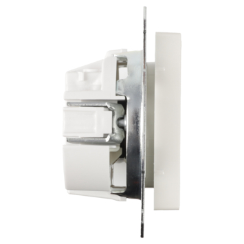 Schneider Merten System-M Enkel Stopcontact Polarwit