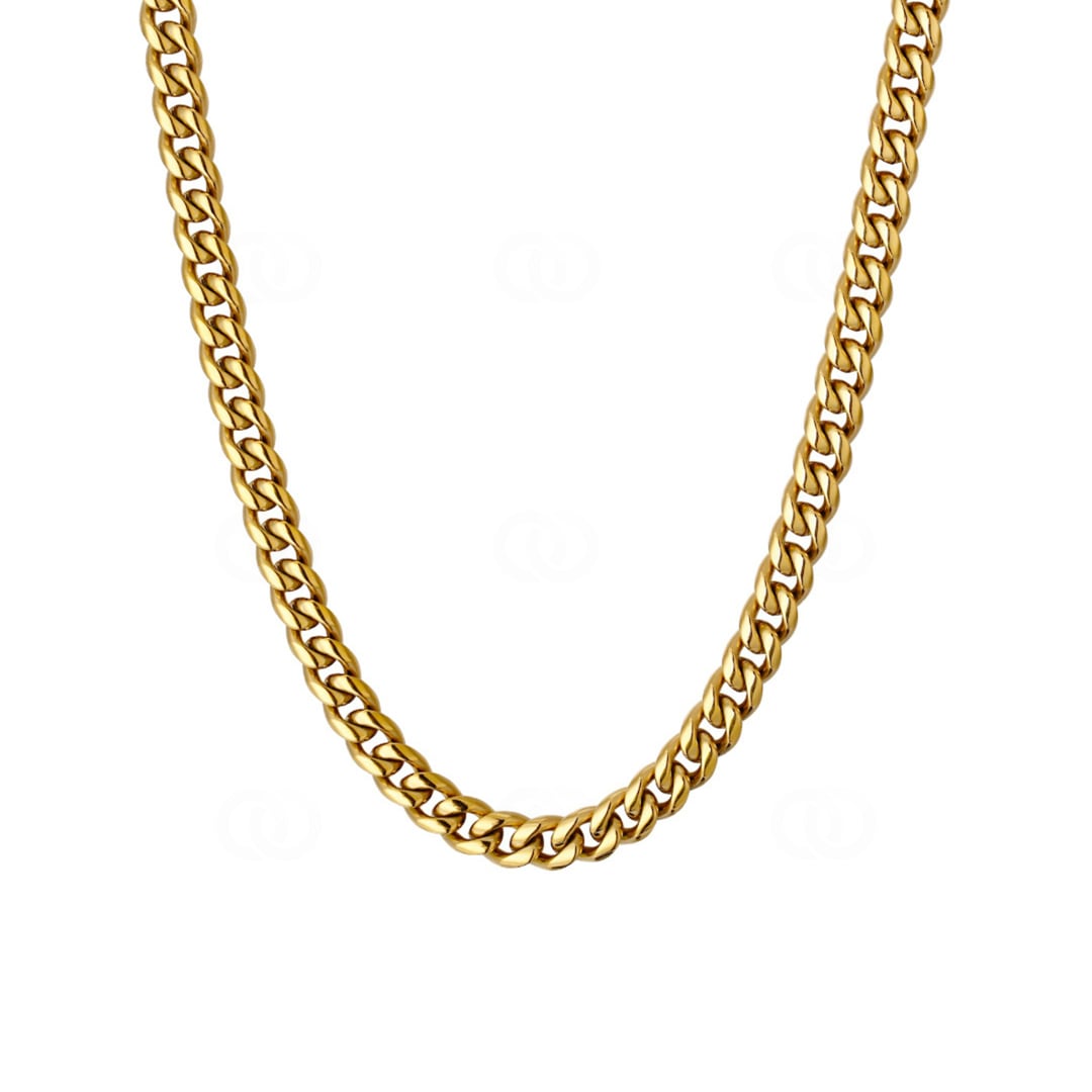 6mm Cuban Link Panzerkette vergoldet