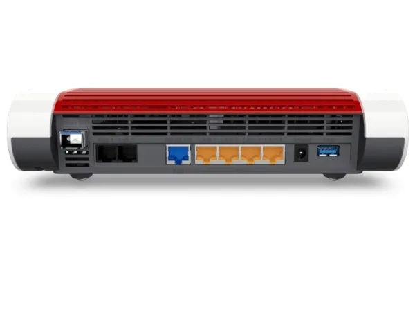 AVM FRITZ!Box 5590 Fiber - Trådløs router - mesh - GPON-terminal/stemmekort 1GbE, 2.5GbE, GPON, AON - Wi-Fi 6 - Dual Band - VoIP telefon adapter (DECT)