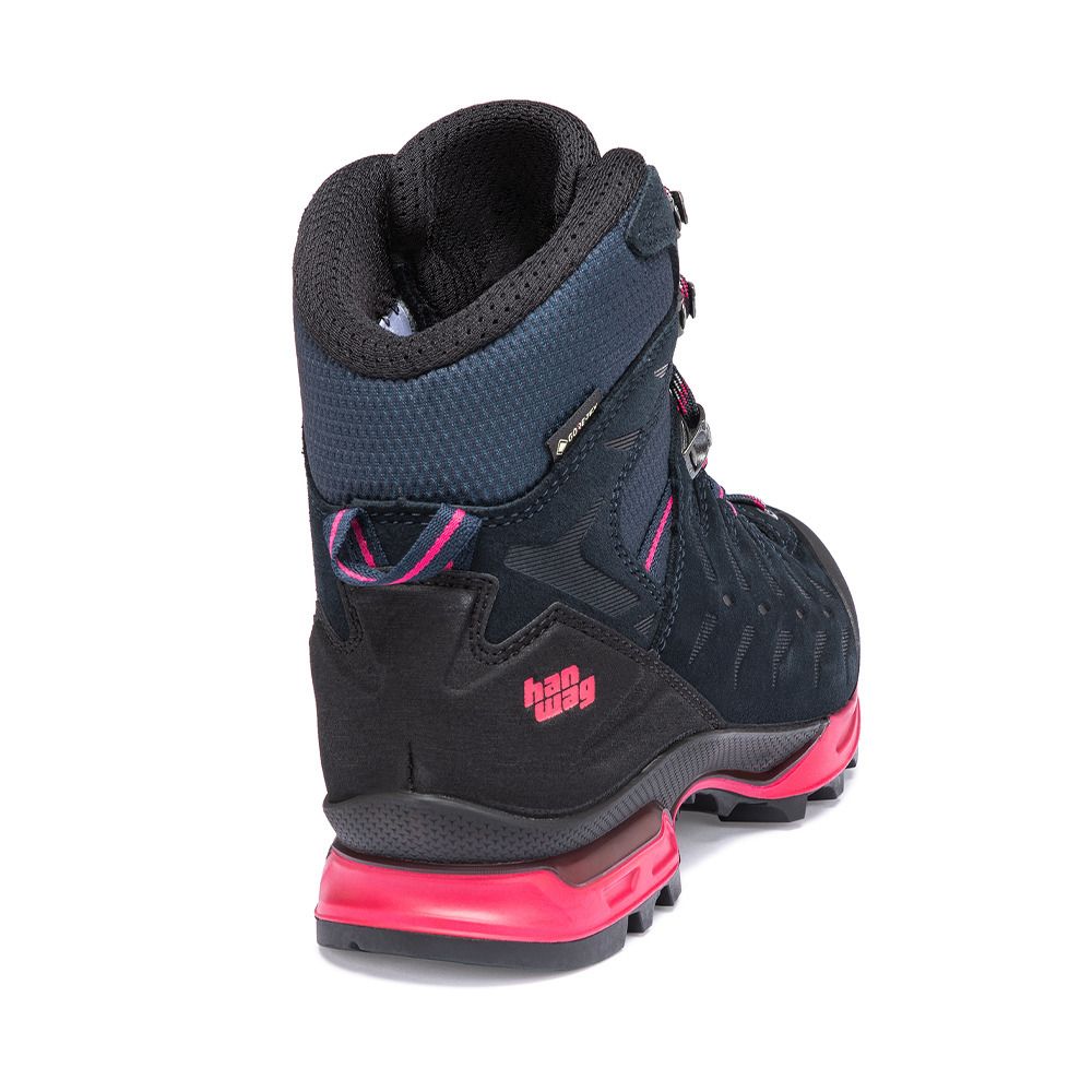 Hanwag MAKRA TREK GTX - Chaussures randonné Femme navy/pink