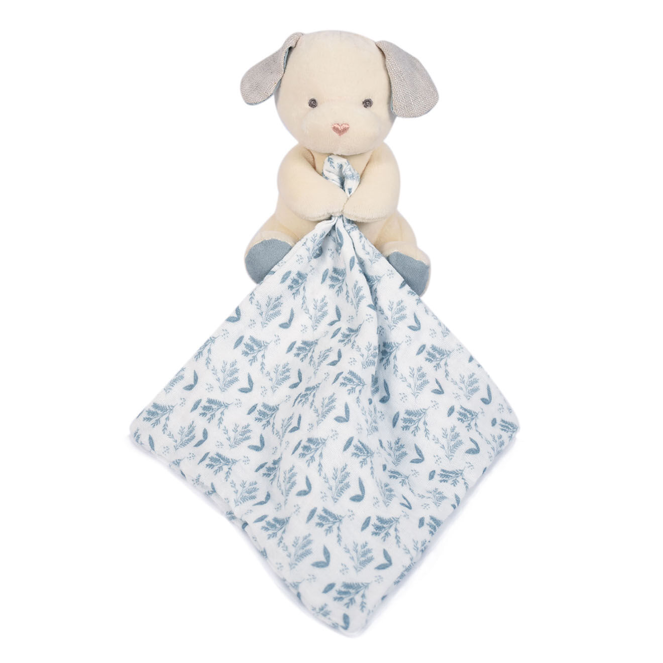 Doudou et Compagnie Chien avec doudou bleu