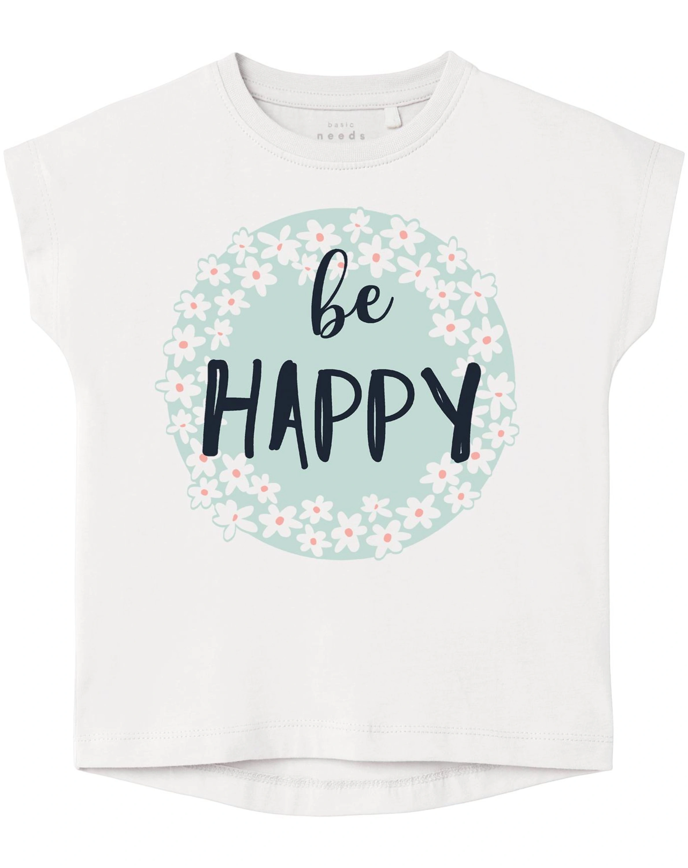 T-Shirt NMFVIGEA SMALL FLOWERS in white alyssum