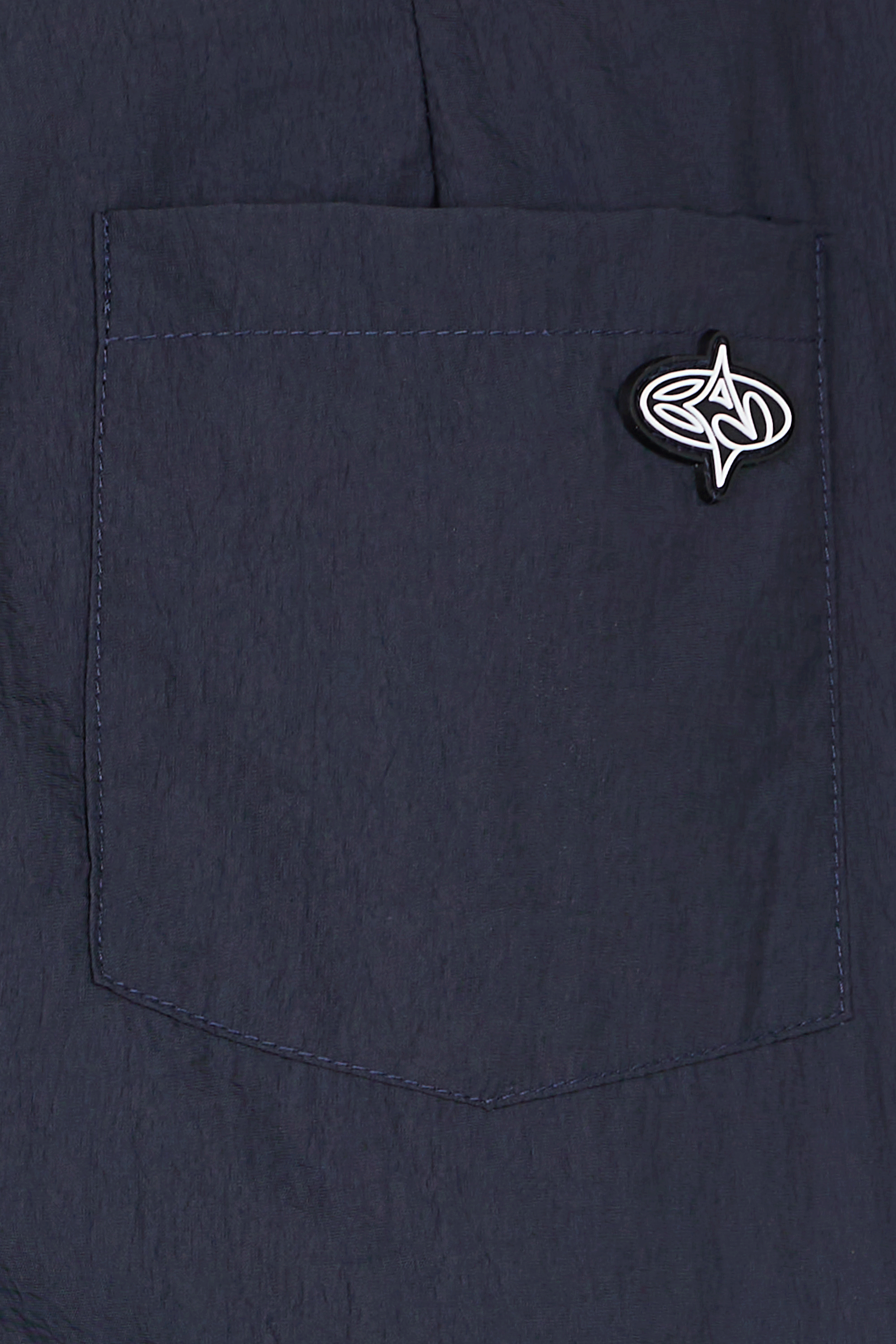 BASIC PLEASURE MODE Pantalon STAR PUDDLE Bleu