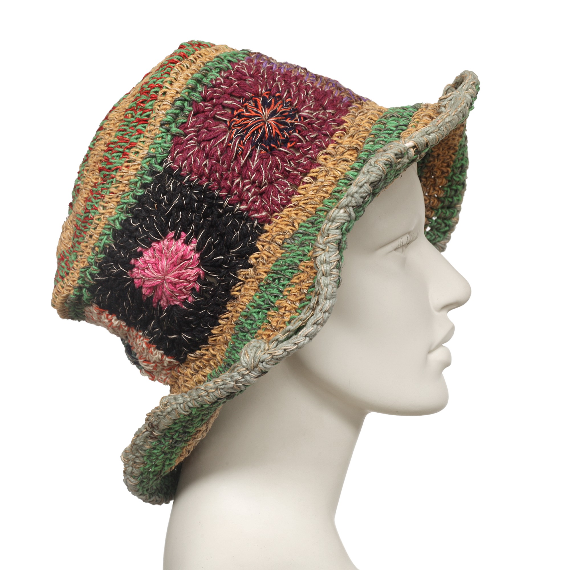 Sommerhut, multicolor, aus Hanf und Baumwolle günstig bestellen